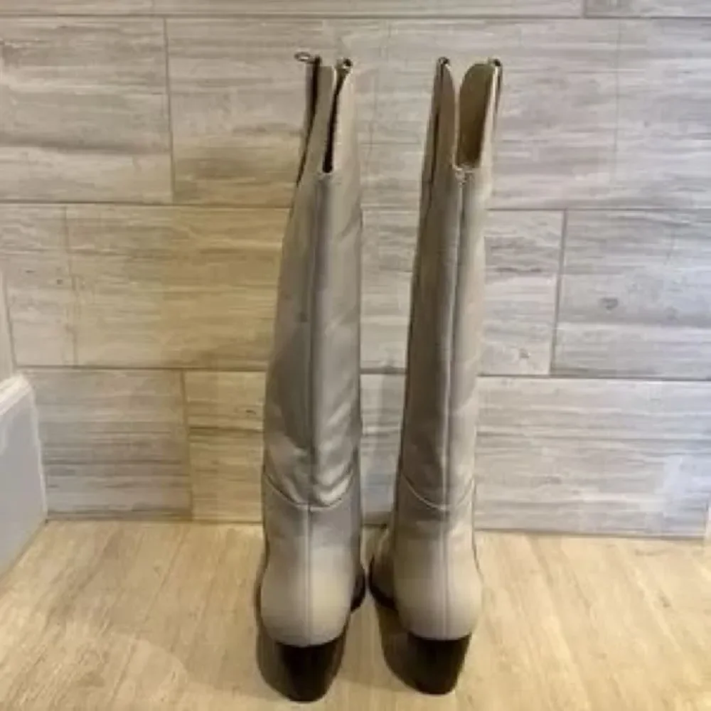 Free People x STELLA WESTERN BOOT Bone Ivory 6.5 New